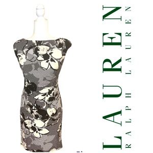 LAUREN RALPH LAUREN - Sleeveless Floral Jersey Dress. Size 6P